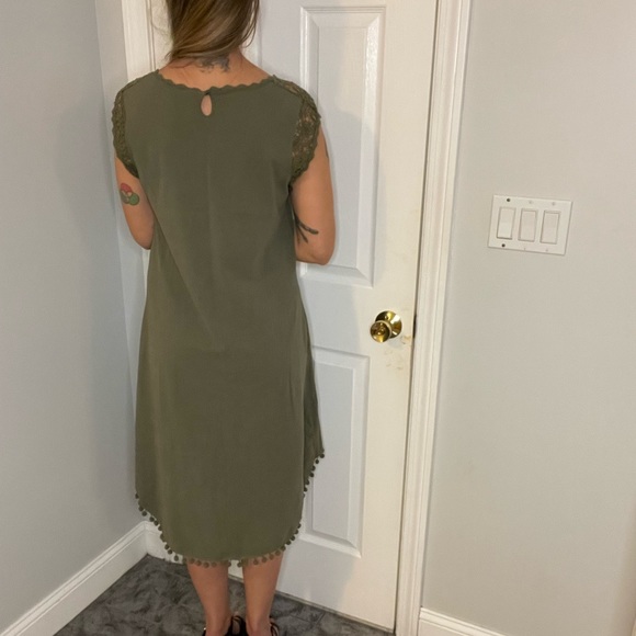 Skye’s The Limit Green High-Low Tassel Dress - Picture 5 of 12